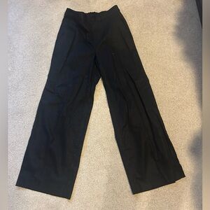 Banana Republic Hayden Wide Leg Linen Blend Small Black Pants NEW W TAGS
